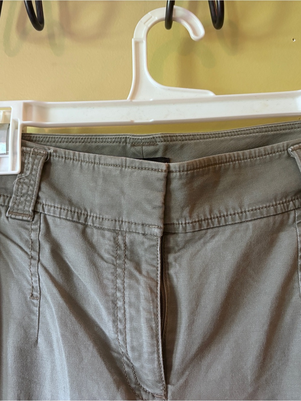 LOFT Olive Wide Leg Pants - Picture 2 of 5